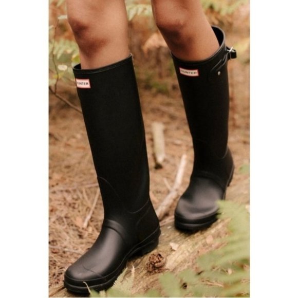 Hunter Shoes - Hunter Women's Original Tall Rain Boots Matte Black Size 7 EUC